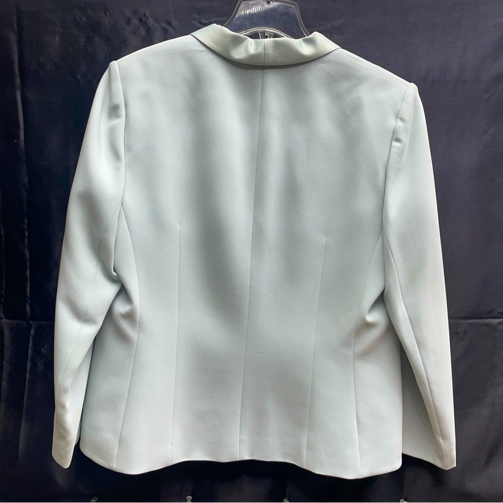 Vintage Albert Nipon Mint Green Bow Detail Blazer And Tank Top Set Sz 16 - Picture 4 of 9